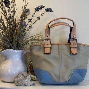 Coach y2k Hampton daisy baseball mini tote